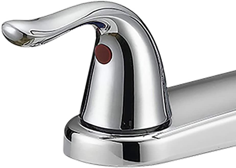 2-Handle Kitchen Faucet with Pull-Out Side Sprayer, Chrome.