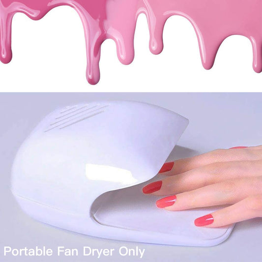 portable nail dryer for normal polish, White, Pink