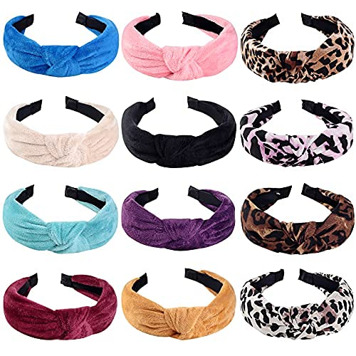 12 knotted headbands Wide band