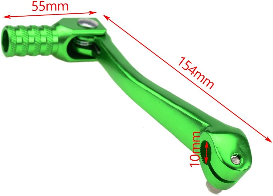 Aluminum Folding Gear Shift Lever, (Green)