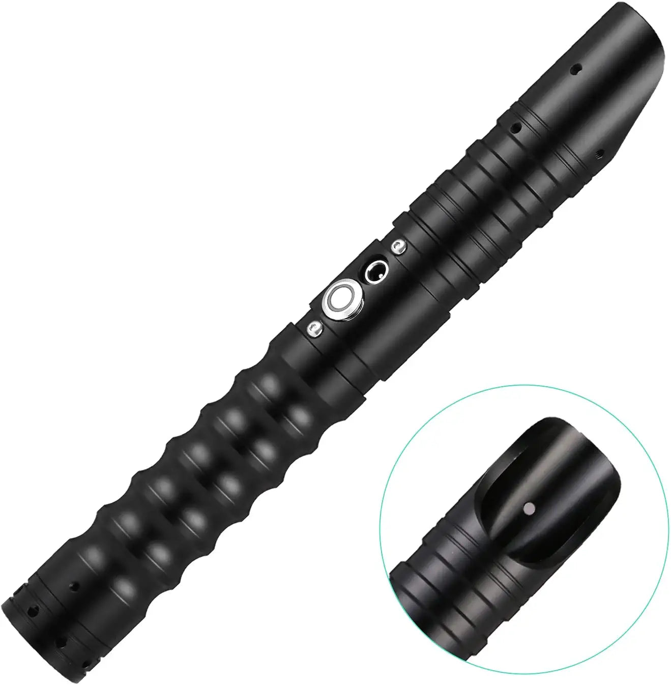 Toy Lightsaber hilt with 9 sound modes (color: black)