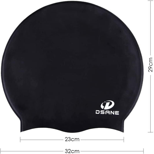 Extra large swimming cap for women and men, (purple)