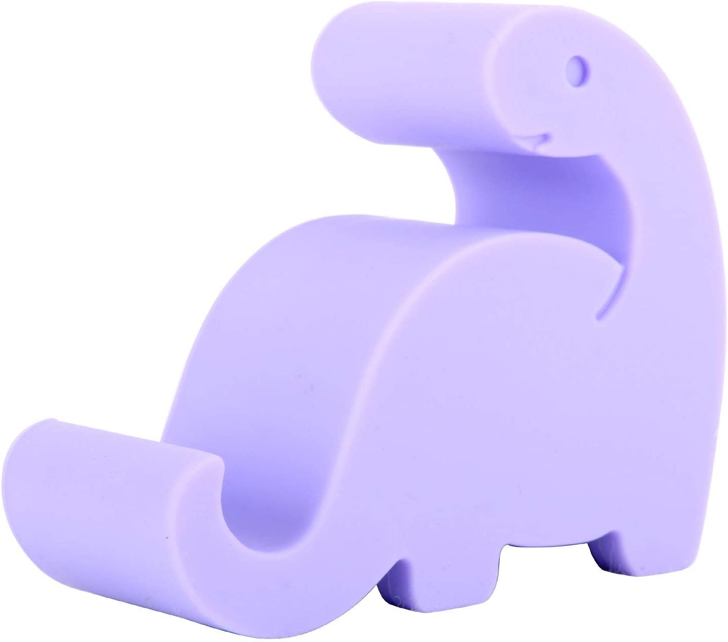 Dinosaur Shaped Silicone Desk Phone Holder, (Purple)