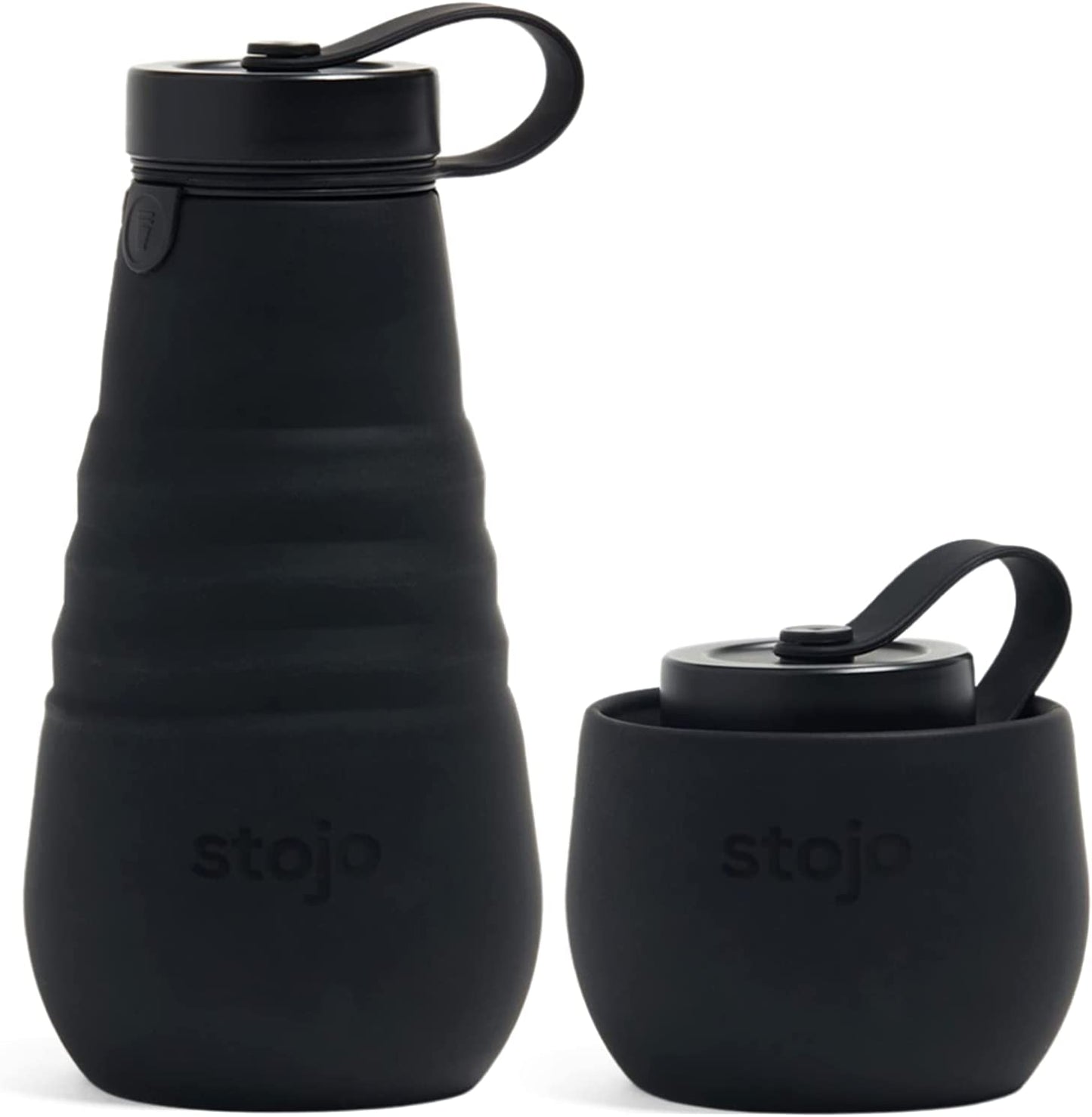 Collapsible silicone water bottle, Original Bottle, Color: Ink