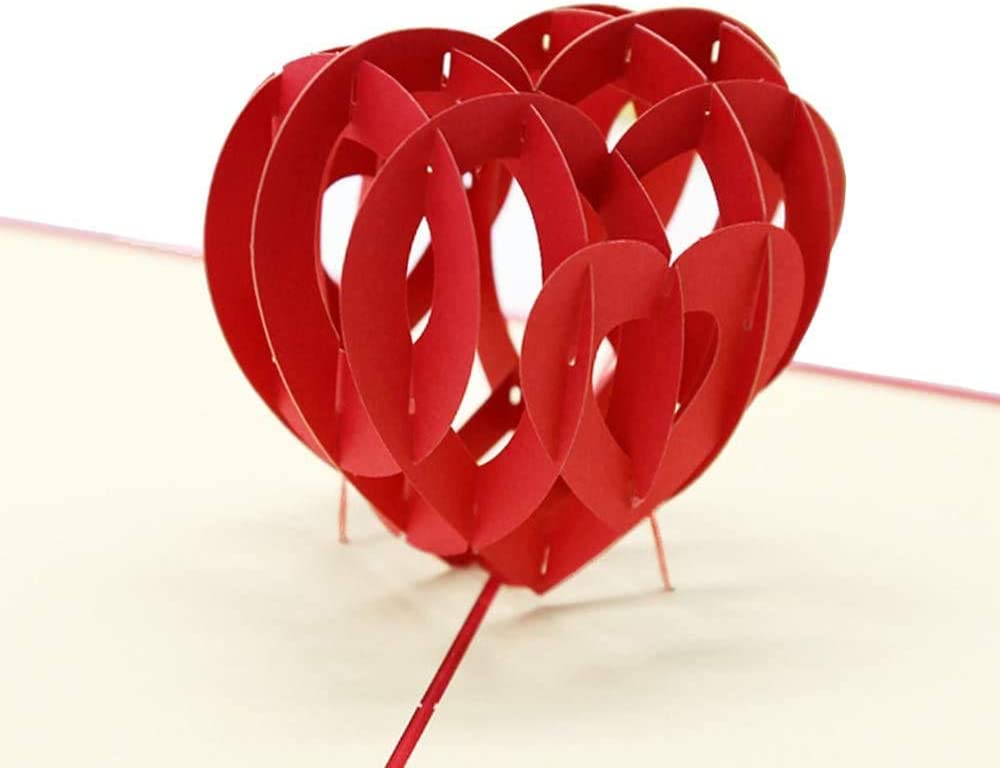 Handmade 3D Pop Up Card for Valentine's Day