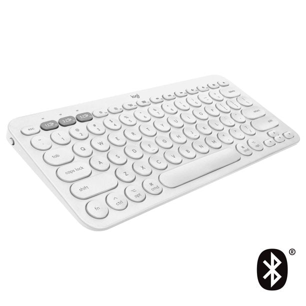 Multi-device Bluetooth keyboard with compact and slim profile