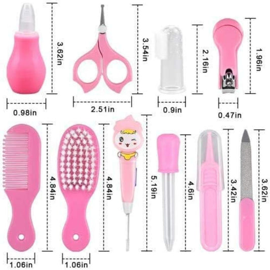 10-Piece Baby Grooming Set, (Pink)