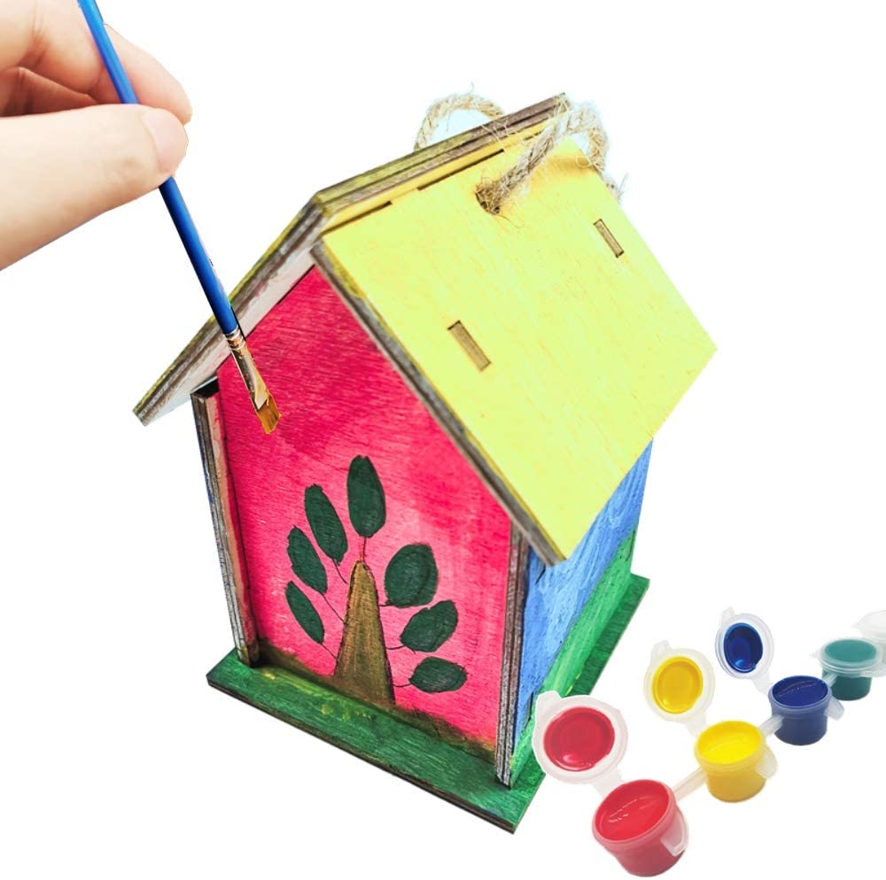 Wooden Birdhouse Building Kits for Kids Ages 4-8