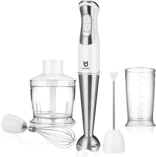 5-in-1 8-Speed Stick Blender with 500ml Food Grinde