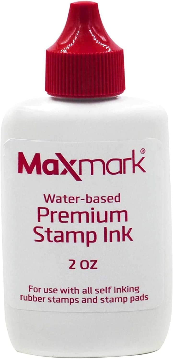 Red Refill for Self-Inking Stamps and Stamp Pads - 2 oz.