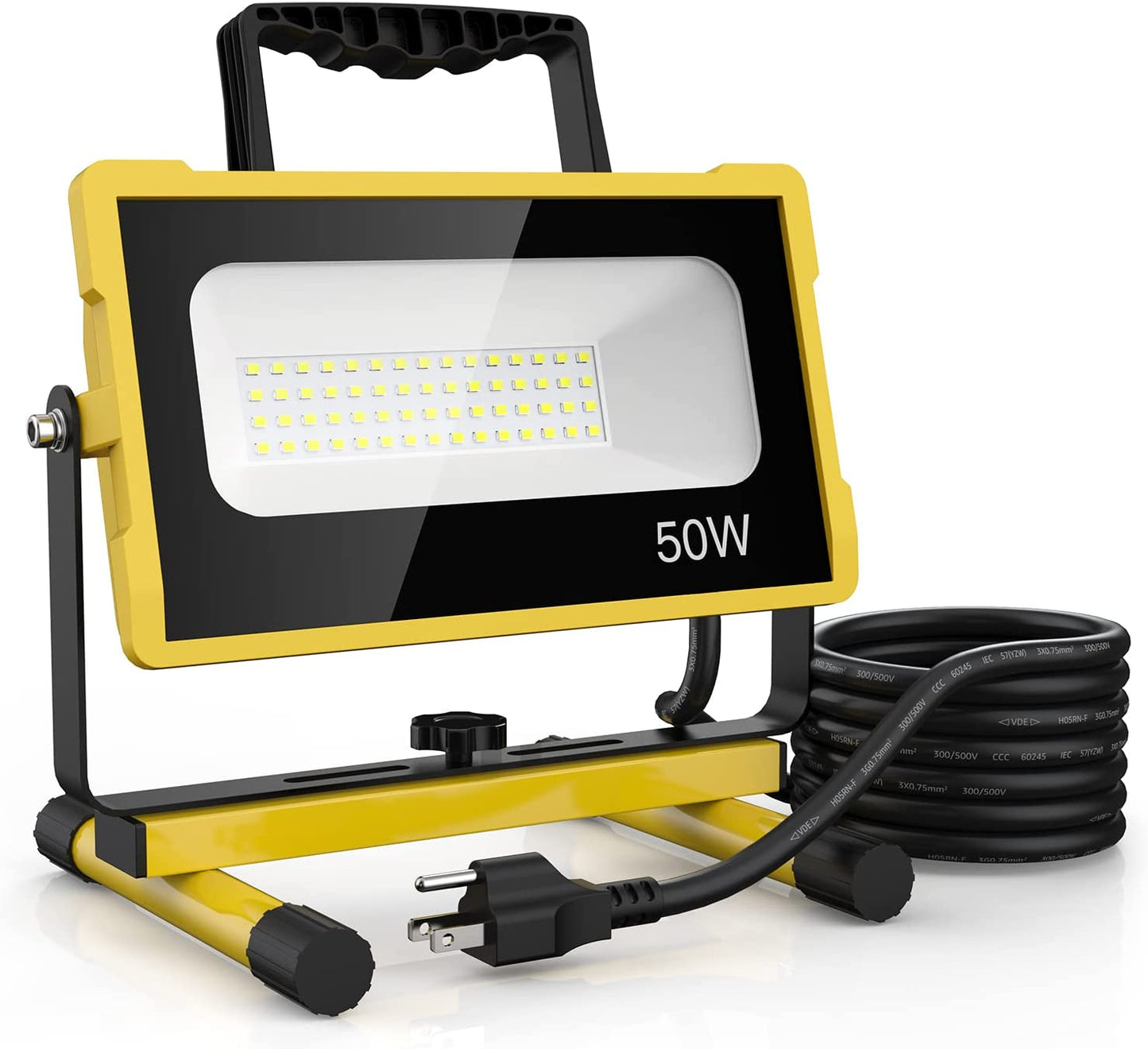 50W Led Work Light, 5000LM 2 Brightness Modes, Color Yellow