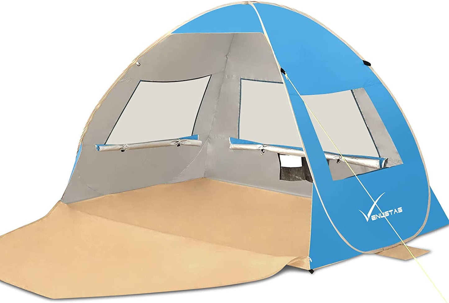 pop up beach tent for 3-4 people, Sky Blue