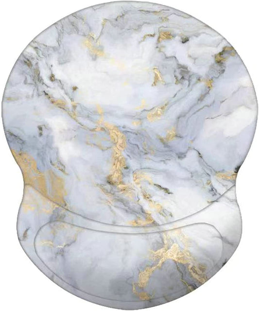 Wrist Mouse Pad (Light Gray Marble I)