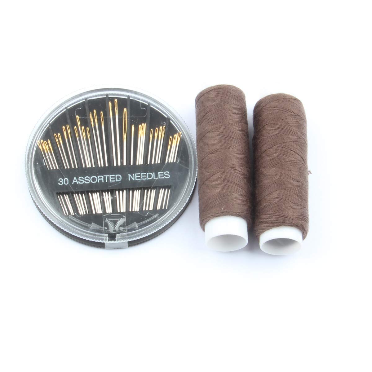 50 x Stainless Steel Hair Extension Clips (Dark Brown)