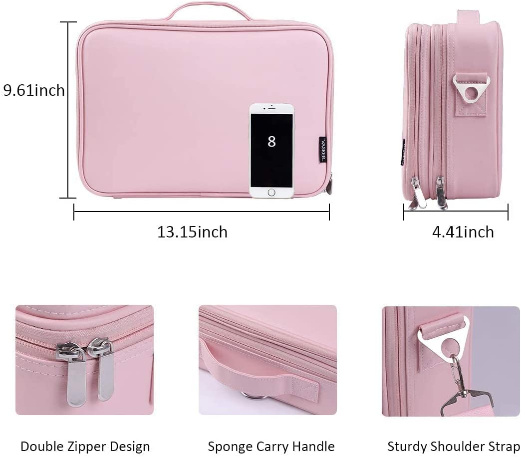 Pink makeup organizer