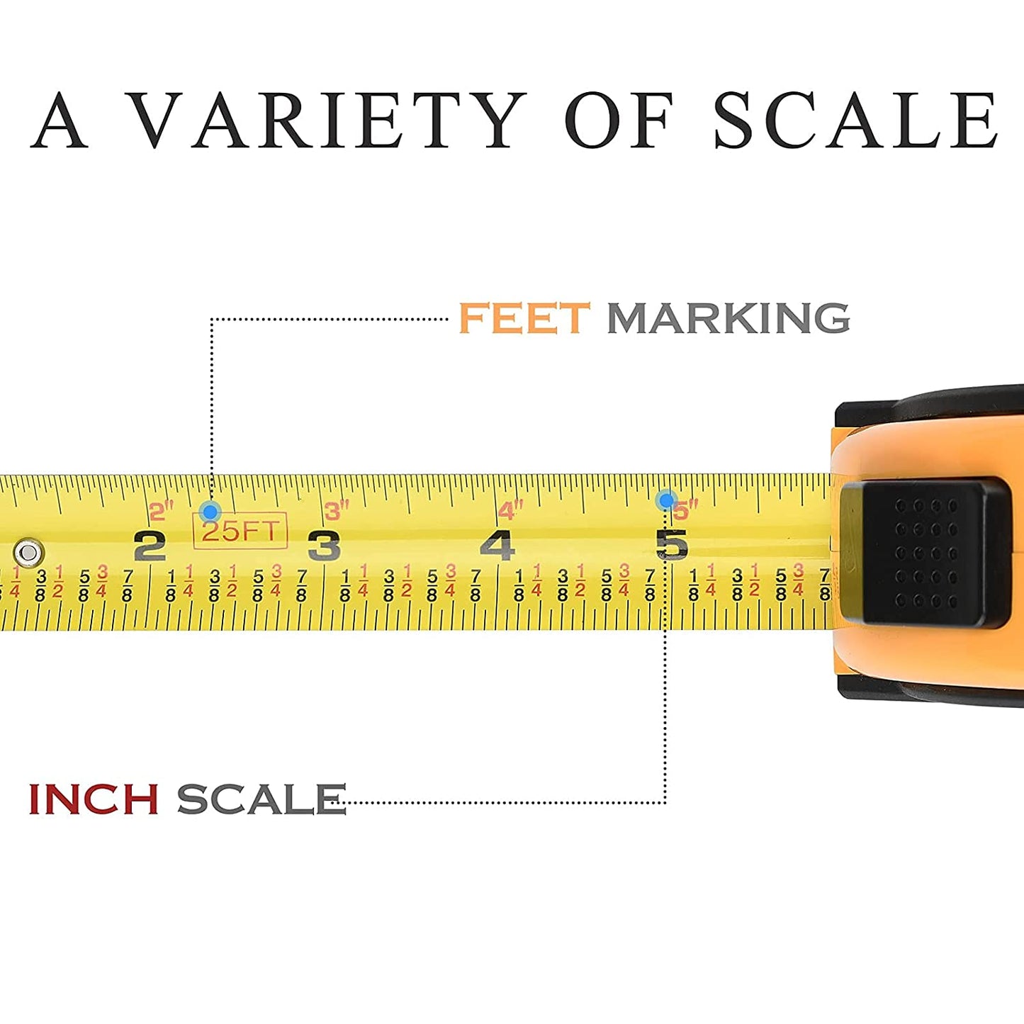 25 'and 33' tape measures with a 9 '' torpedo level