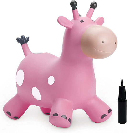 Inflatable jumping animals (Pink inflatable giraffe)