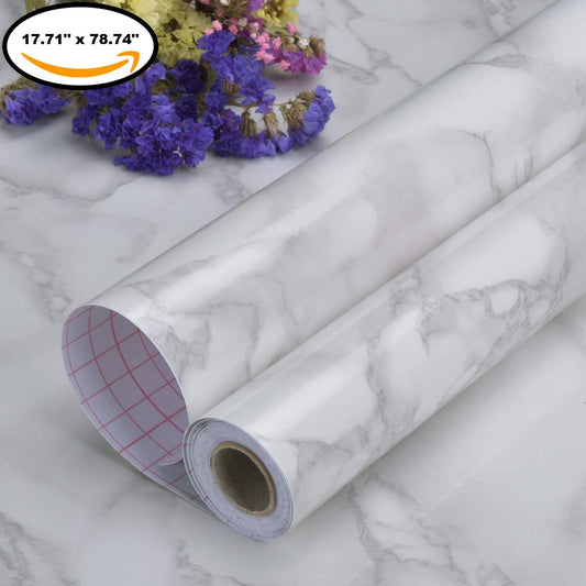 78.7 x 17.7 inches gray marble wallpaper