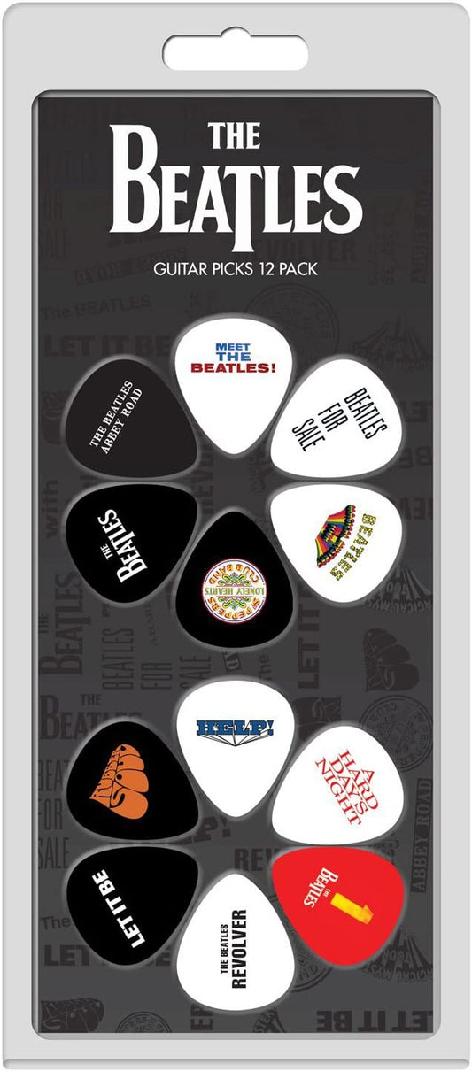 Guitar Picks - Medium 0.71mm - Pack of 12 - (TB2 Various Albums)