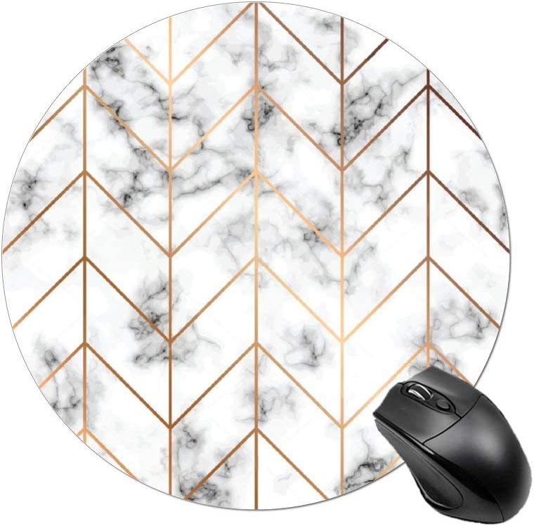 mouse pad with black and white marble stripes