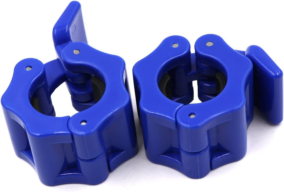 1 Inch Dumbbell Clamps (Color: Blue)