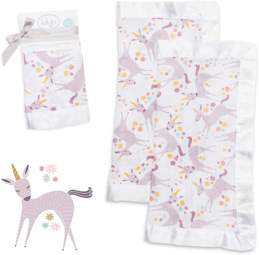 Baby Security Blankets | 16in by 16in | Unicorn