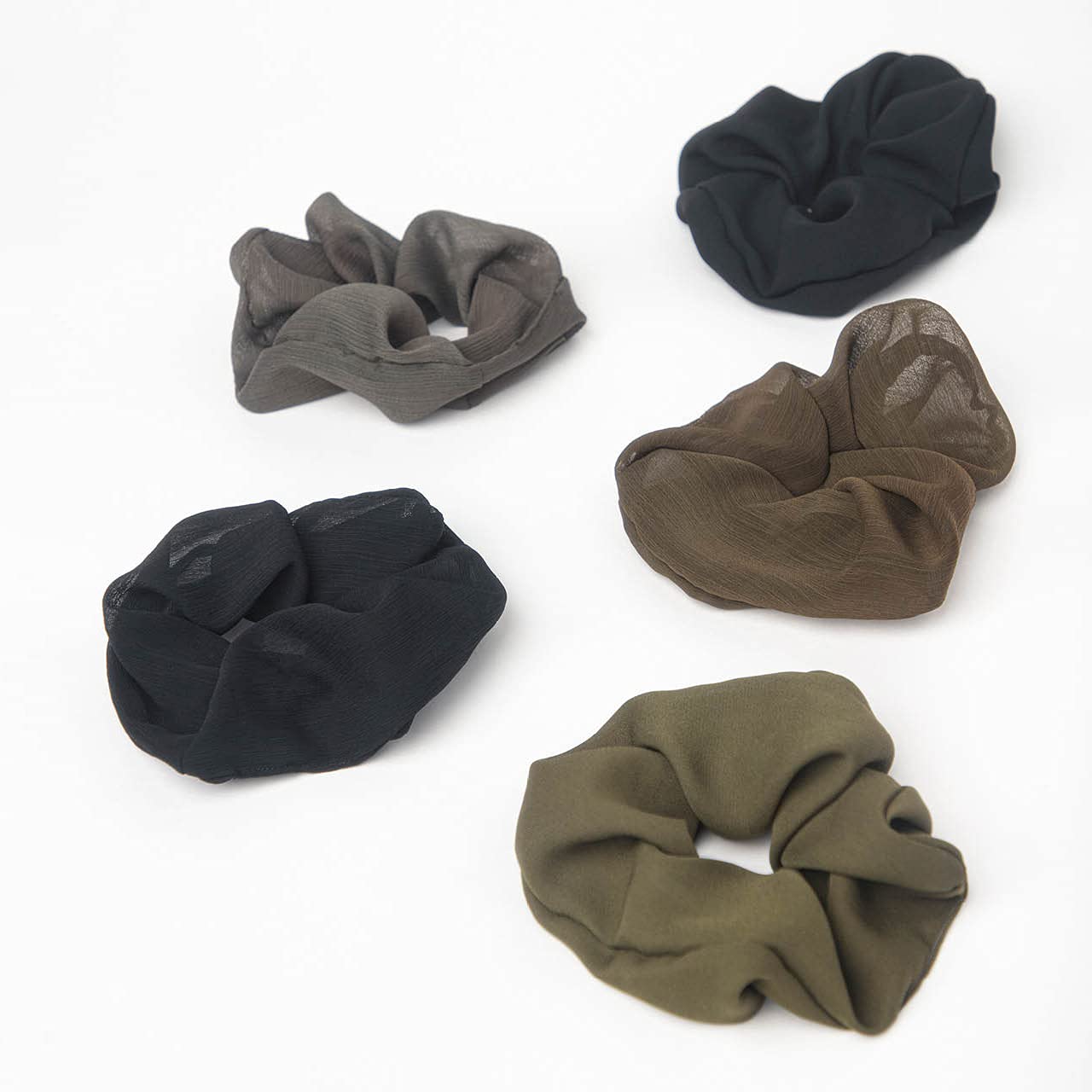 Hair bow, (Color: Crepe Moss) 5 Pack