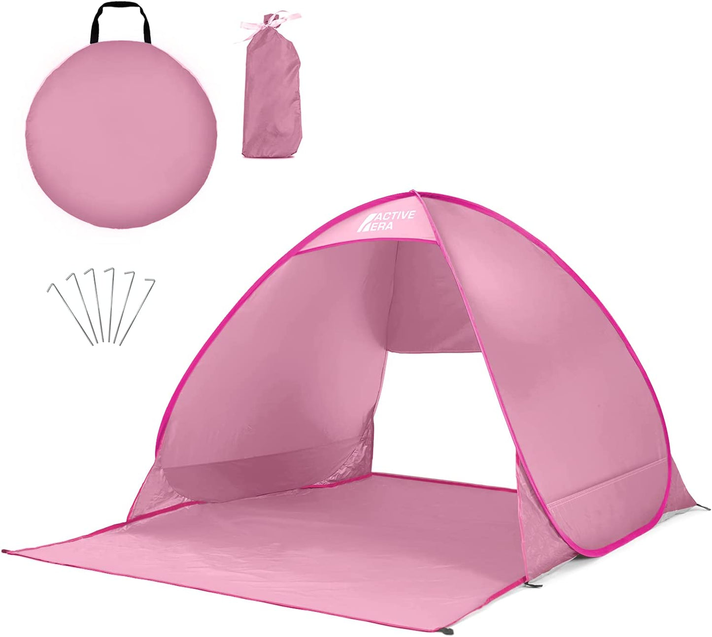 2 Person Pop Up Beach Tent - Pink