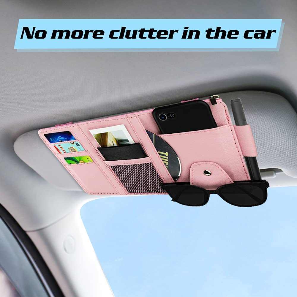 Organizer Sunglass Holder for Car, Pink