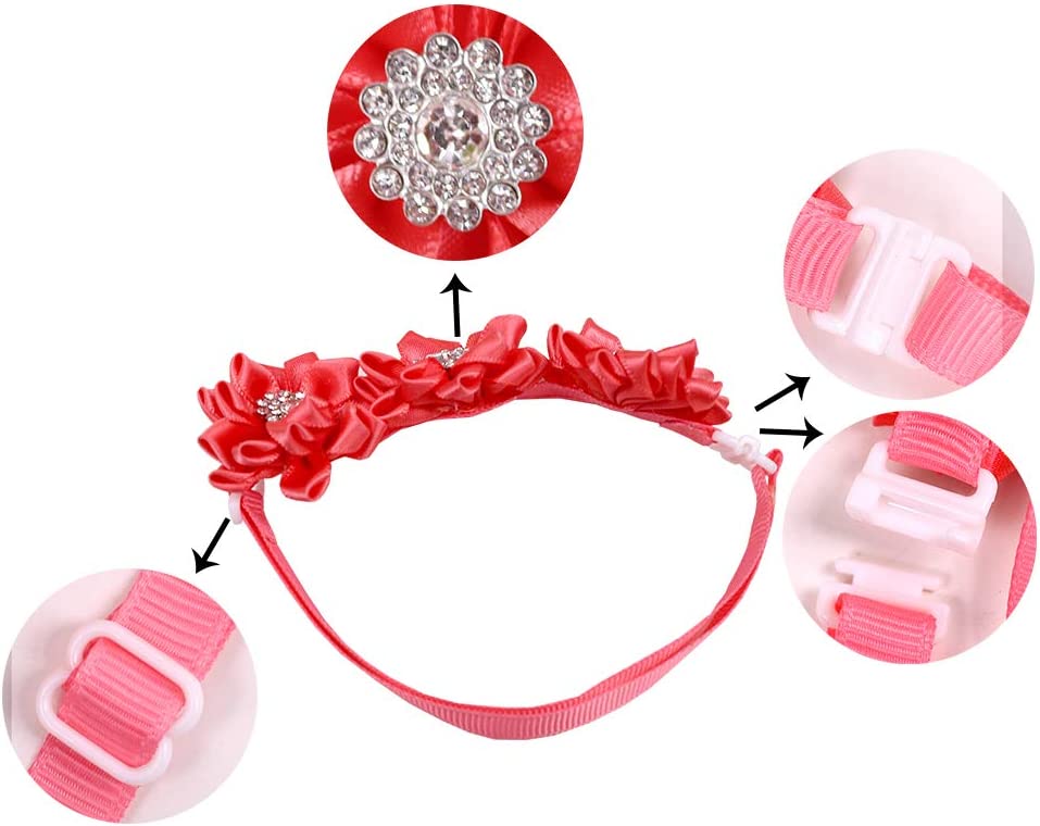 15pcs Diamond Pet Collar Multi Color