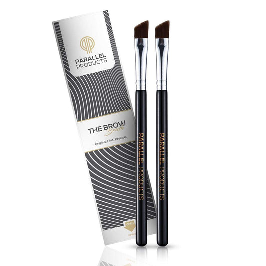 2 Pack Angled Brow Brushes, Cream, Gel, Wax and Powder