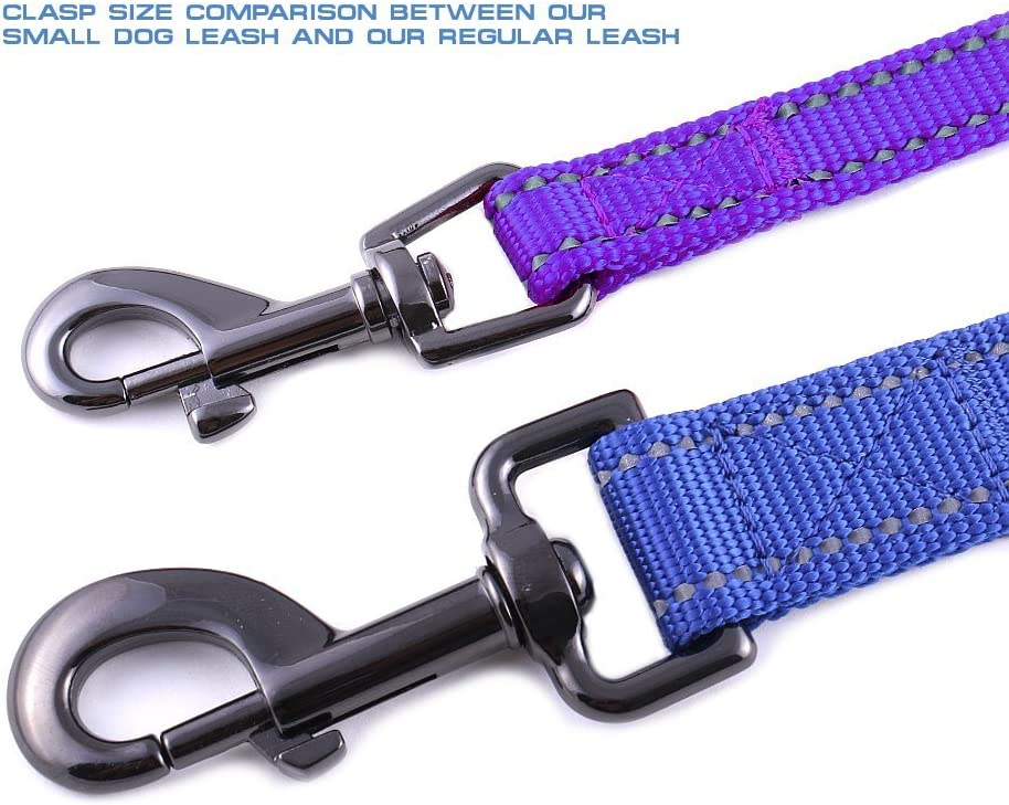 Reflective Nylon Dog Leash (color: purple, 6 ,5,8)