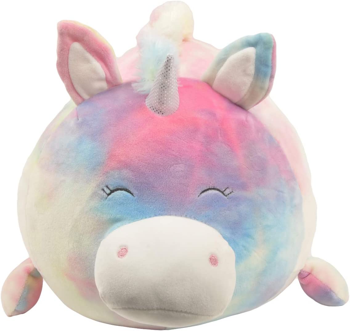 15" Smoochy Pals Brown Unicorn, Ultrasoft Stuffed Animal Plush