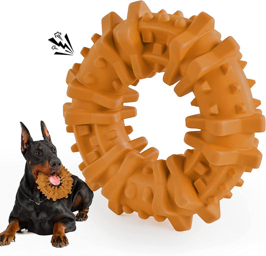 Natural Rubber Chew Toys for Pets, brown