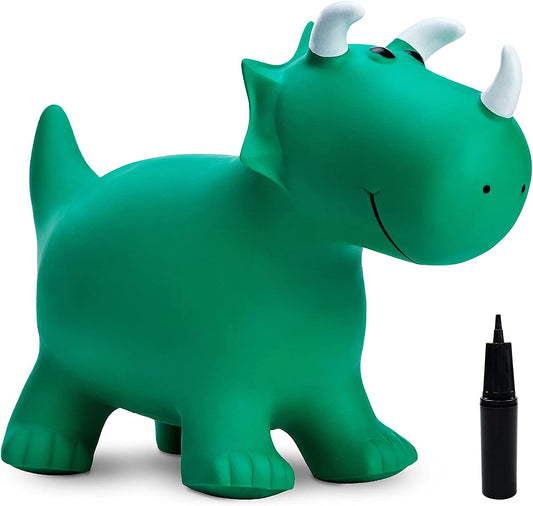 Inflatable Jumping Toy (Color: Green Dinosaur)