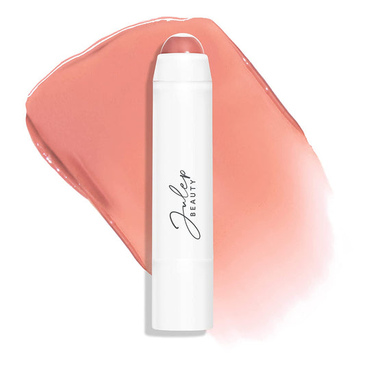 2-in-1 Lip Lipstick, Semi-Gloss Finish (Color: Apricot Nude)