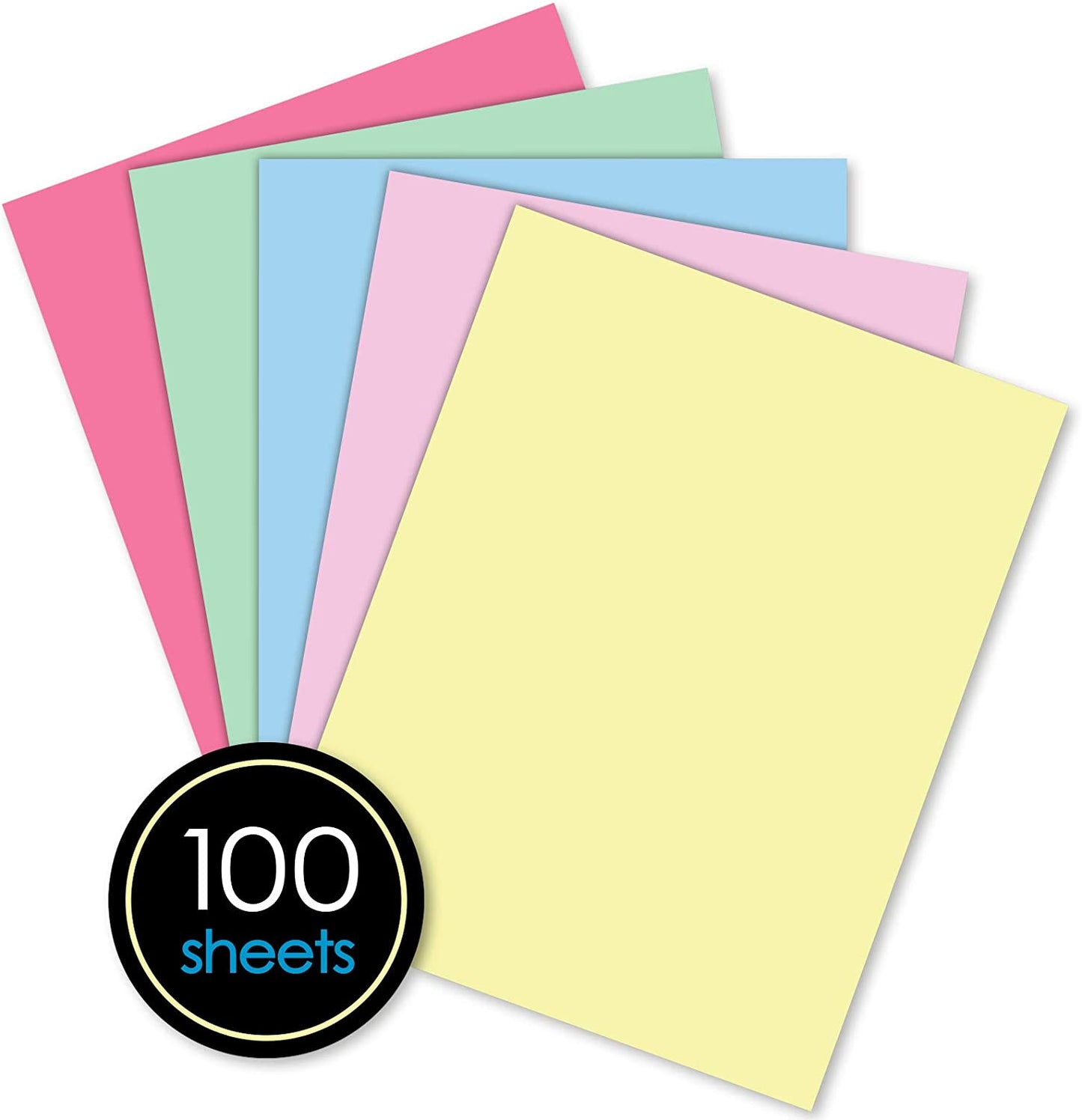 Multipurpose Pastel Copy Paper, 8.5 x 11 Inches, 100 Sheets