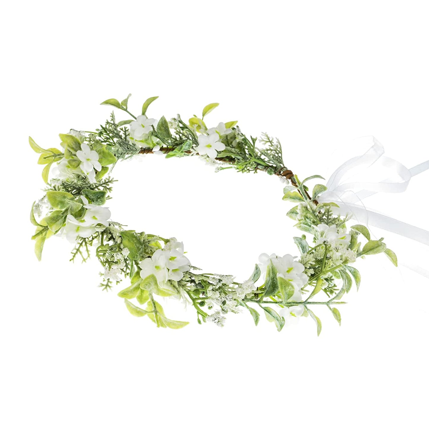 Green leaves crown for bride, (A-green)