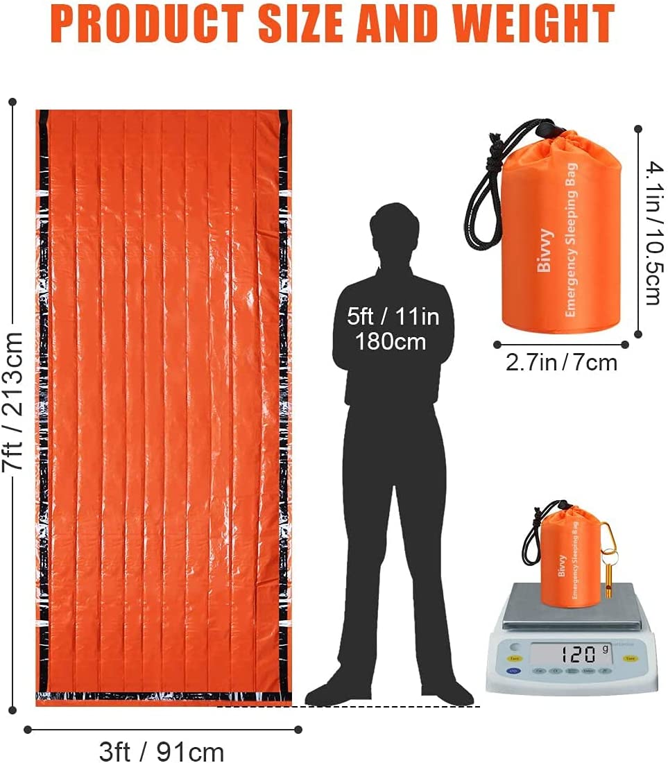 Emergency sleeping bags (Red)