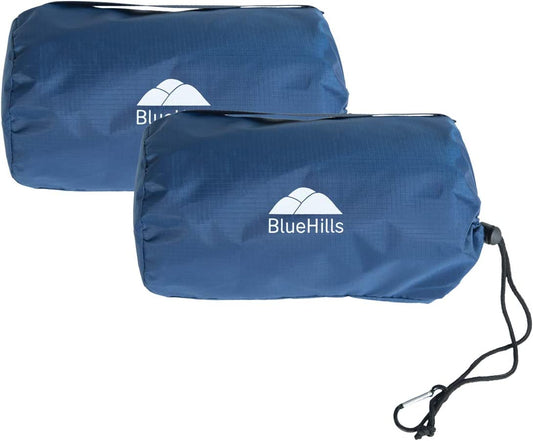 Ultra-compact travel blanket, portable sheet, blue C203-2PK-Navy