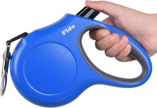 16' retractable leash for pets up to 110 lbs. (Blue)