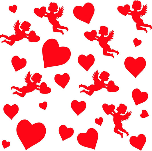 60 Pieces Cupid Cutouts for Valentine's Day