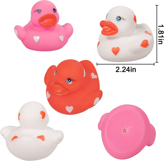 Valentine rubber ducks