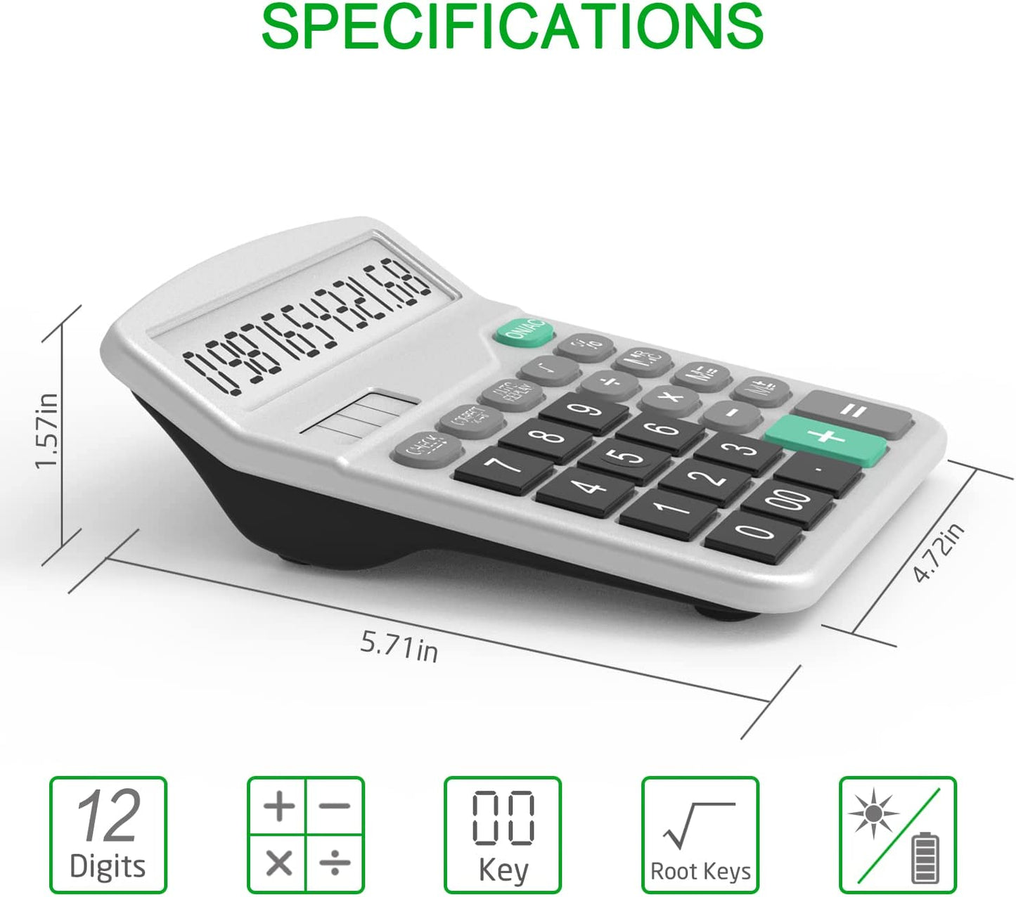 calculator 4 pack (2 basic black and 2 upgraded silver)