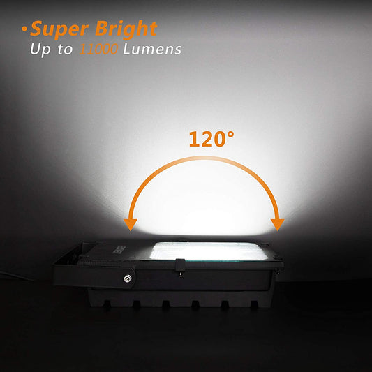 LED Flood Light 2 Pack, Outdoor, Wattage: 150.0 Watts