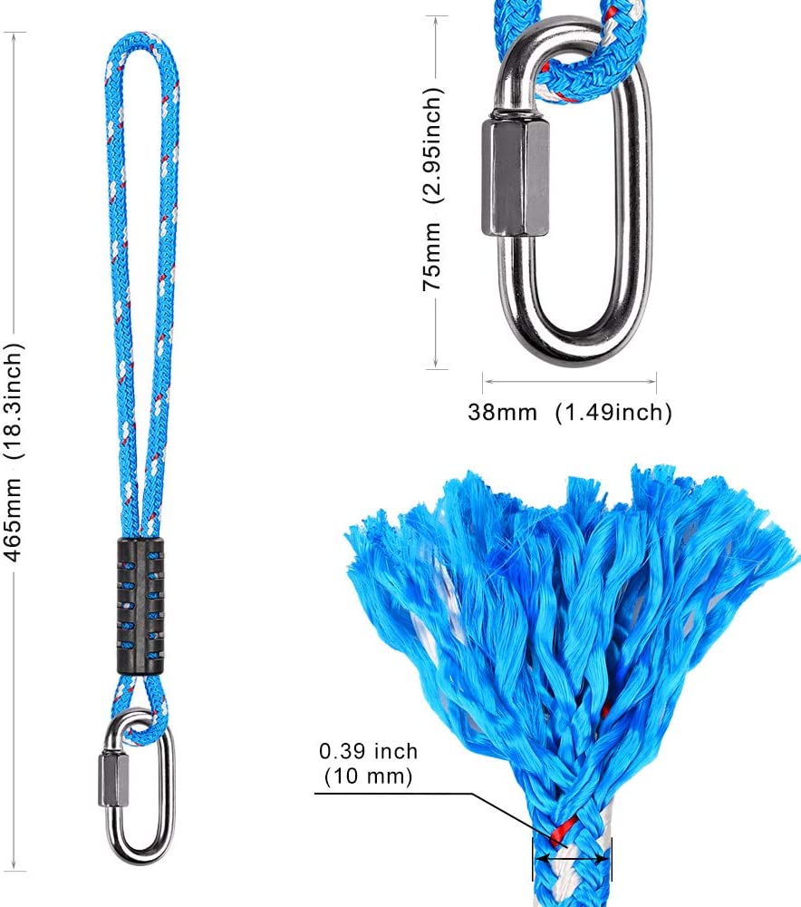 2 units of 19-inch diameter ropes, (blue)