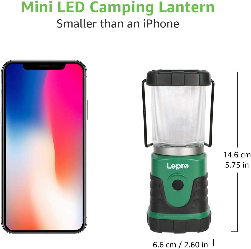 2 Packs LED Camping Lantern, 350LM, 4 Light Modes, (White)