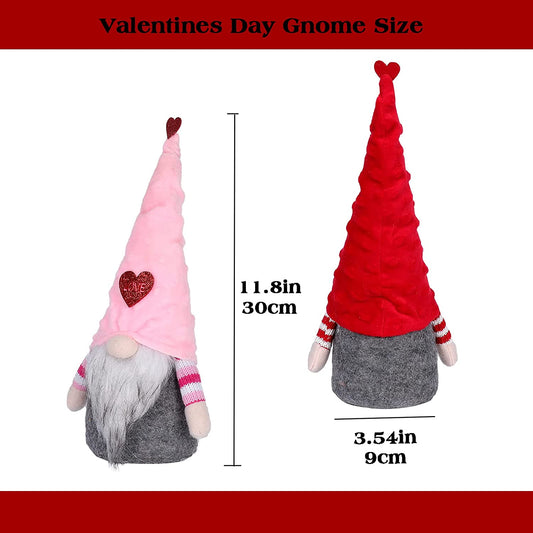 Valentine's Day gnomes, 2 pieces