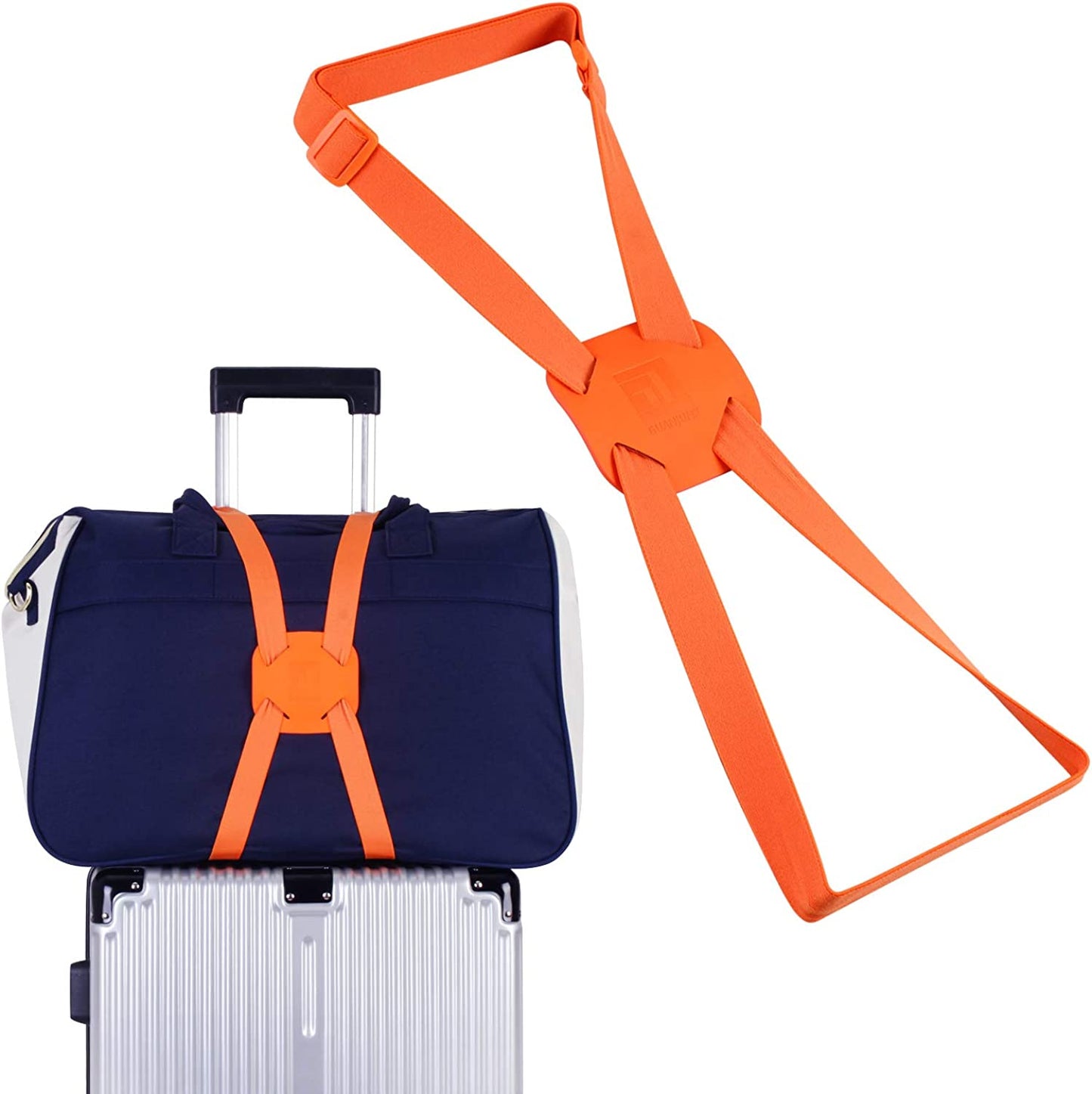 elastic strap for travel luggage, Color: Orange