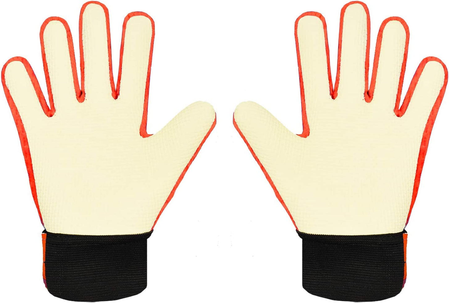 Goalkeeper gloves, with double protection, Orange, Size 5